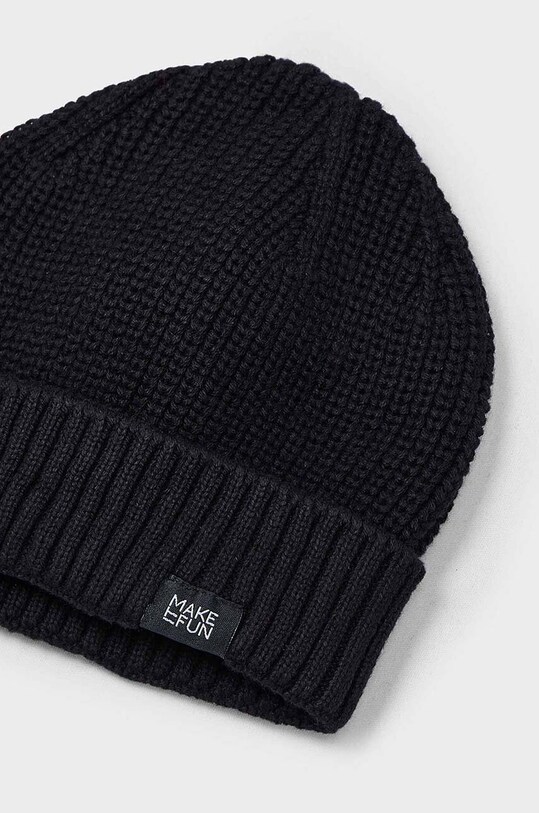 Дитяча бавовняна шапка Mayoral 10833.5C.Czapki.9BYH чорний AW24