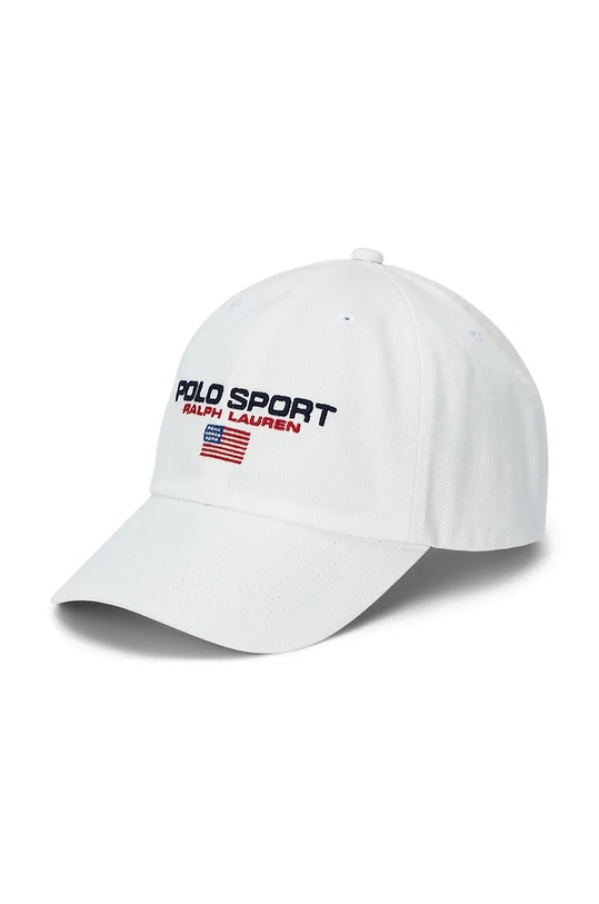 Dětská bavlněná kšiltovka Polo Ralph Lauren bavlna bílá 323940059005
