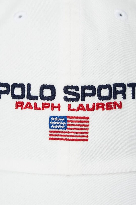 Detská bavlnená šiltovka Polo Ralph Lauren biela 323940059005