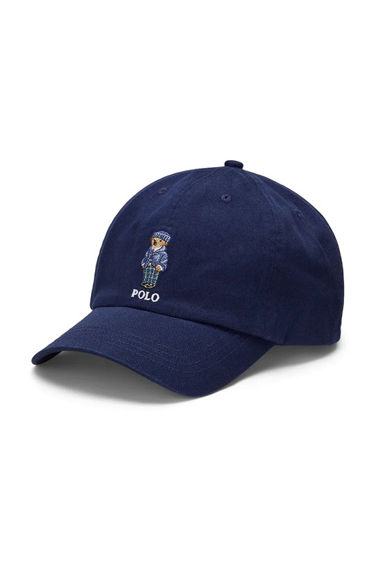 Polo Ralph Lauren czapka z daszkiem bawełniana dziecięca aplikacja granatowy 323952400001