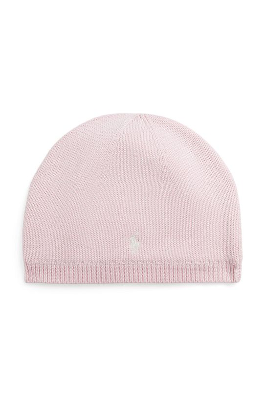 Polo Ralph Lauren caciula de bumbac pentru copii uni roz 323953201004