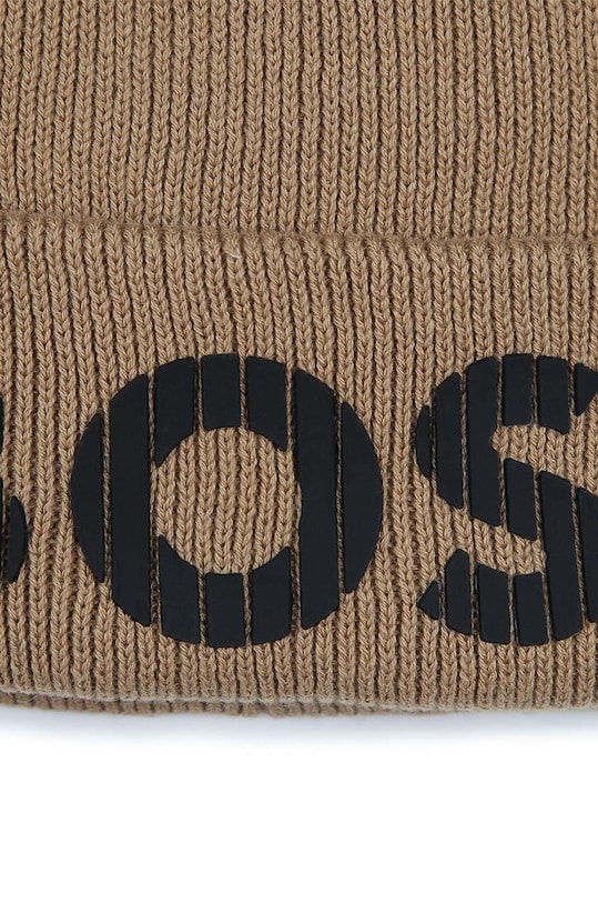Хлопчик Дитяча бавовняна шапка BOSS J51564.52.54 бежевий