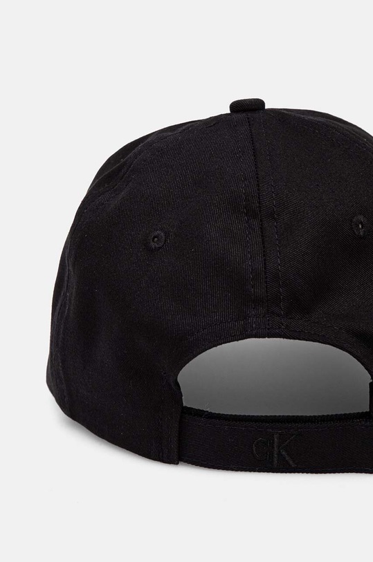 CHLAPEC Dětská bavlněná kšiltovka Calvin Klein Jeans IU0IU00661.9BYH černá