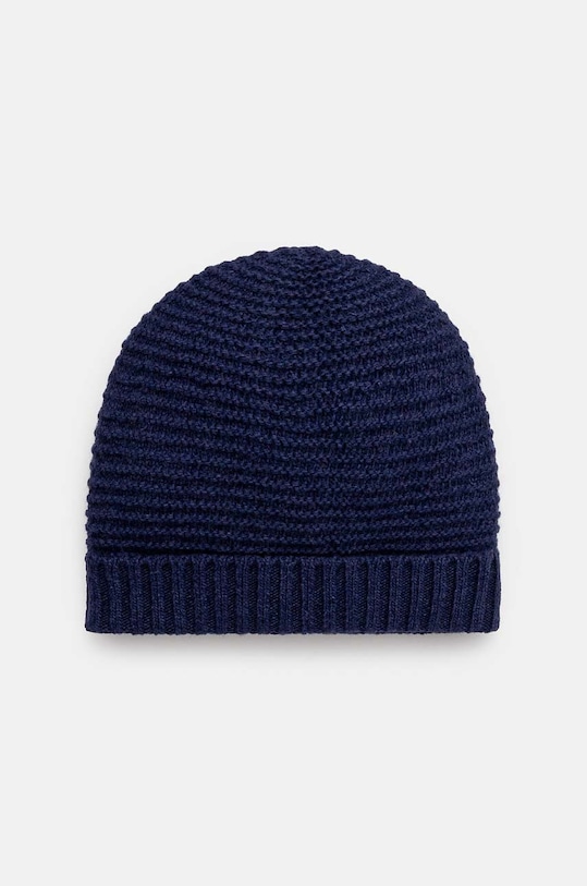 United Colors of Benetton czapka z daszkiem dziecięca wełna granatowy 1244GA004.P.Reproposed
