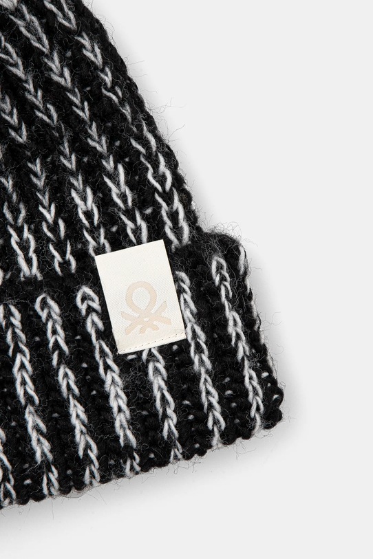 Αγορίστικα Παιδικός σκούφος από μείγμα μαλλιού United Colors of Benetton 115HQA011.G.Seasonal μαύρο