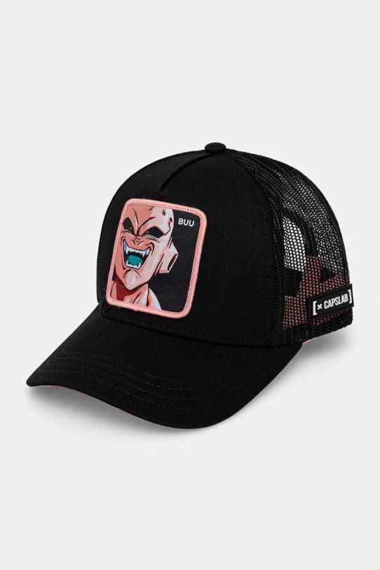 Capslab czapka z daszkiem dziecięca Dragon Ball Capslab Trucker aplikacja czarny CL.DBZ.3.BUU