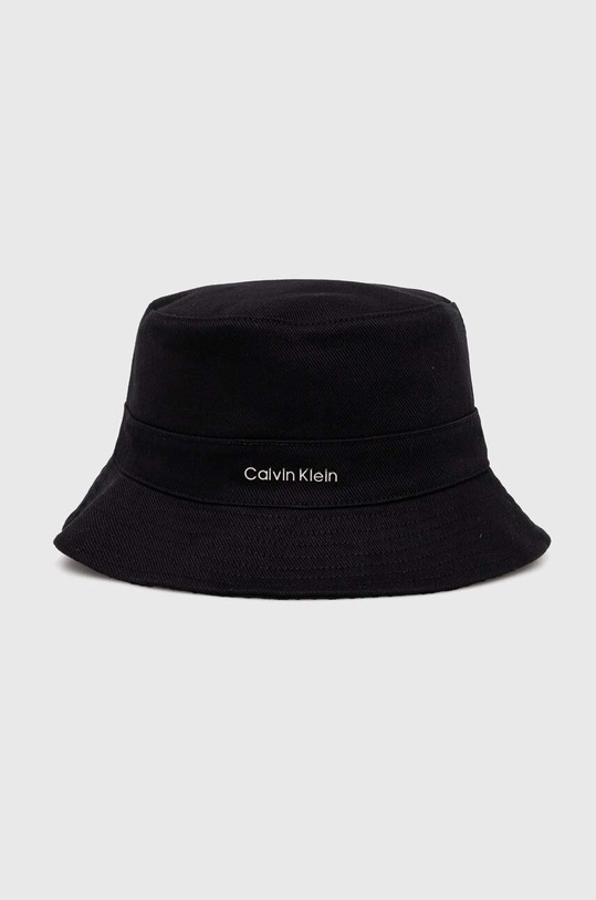 Oboustranný klobouk Calvin Klein hladký černá K60K612035