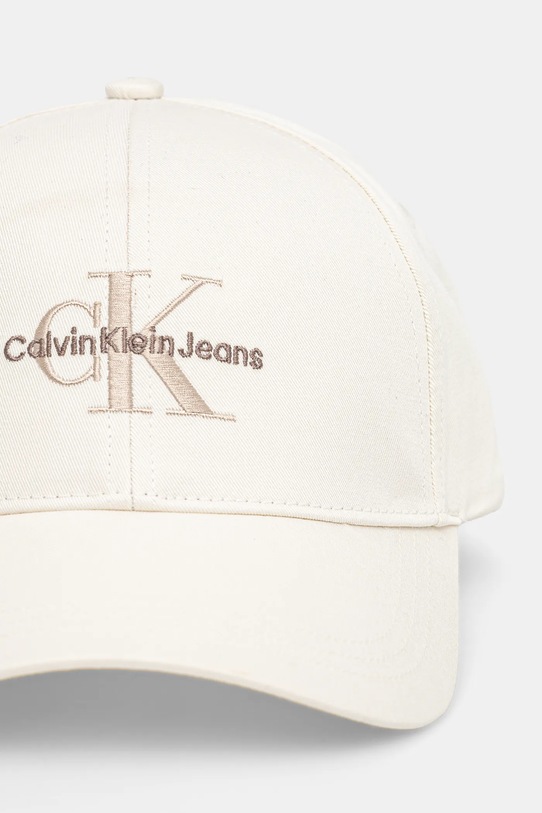 Pamučna kapa sa šiltom Calvin Klein Jeans K60K612317 bež AW24