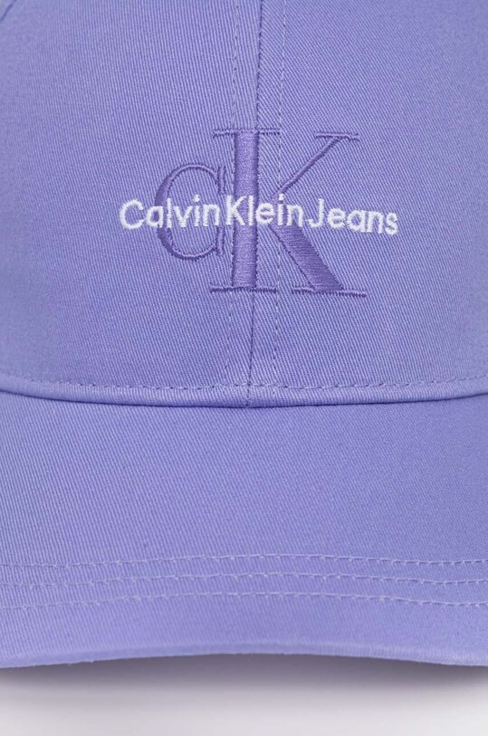 Аксессуары Хлопковая кепка Calvin Klein Jeans K60K612317 фиолетовой