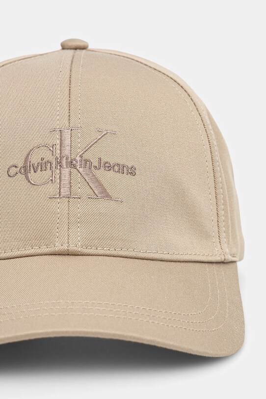 Бавовняна бейсболка Calvin Klein Jeans K60K612317 бежевий AW24