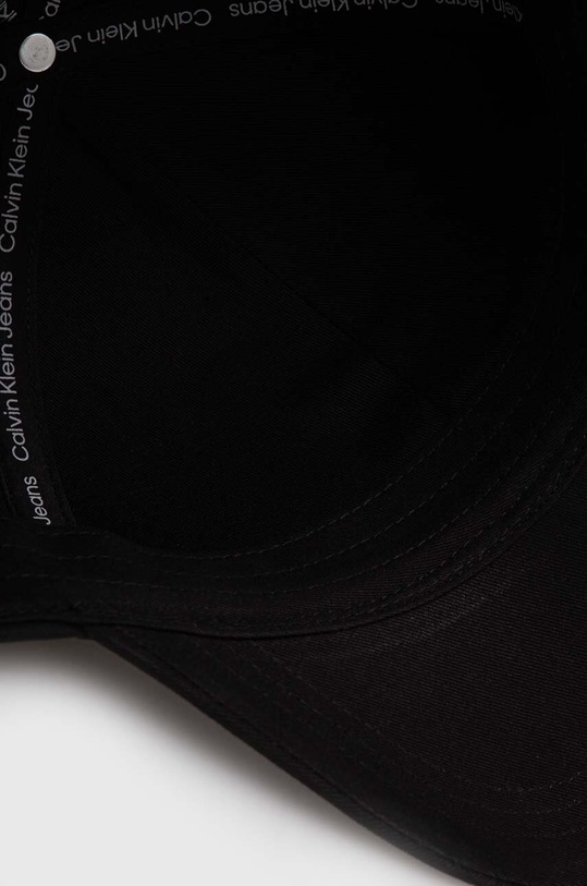 Βαμβακερό καπέλο του μπέιζμπολ Calvin Klein Jeans μαύρο K60K612317