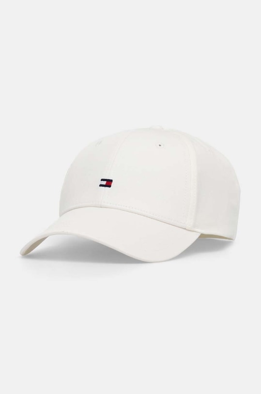 Bavlněná baseballová čepice Tommy Hilfiger bavlna bílá AW0AW16360