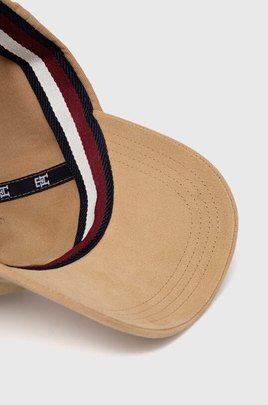 Bavlnená šiltovka Tommy Hilfiger béžová AW0AW16363