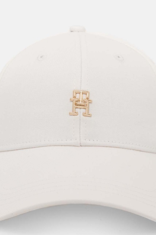Akcesoria Tommy Hilfiger czapka z daszkiem bawełniana AW0AW16771 biały