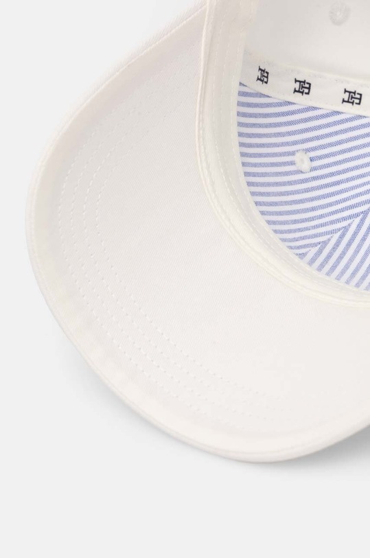 Tommy Hilfiger czapka z daszkiem bawełniana biały AW0AW16771