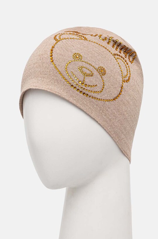 Moschino caciula de lana M3159.65331 bej AW24
