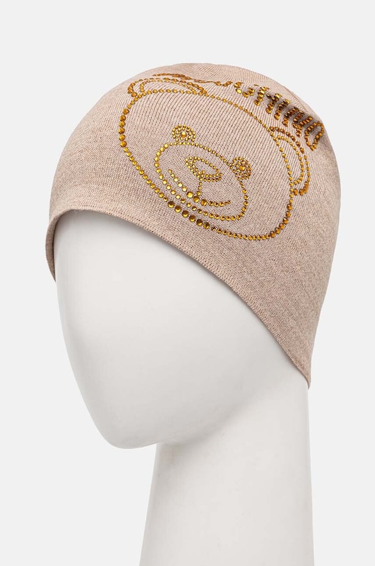 Moschino caciula de lana M3159.65331 bej AW24