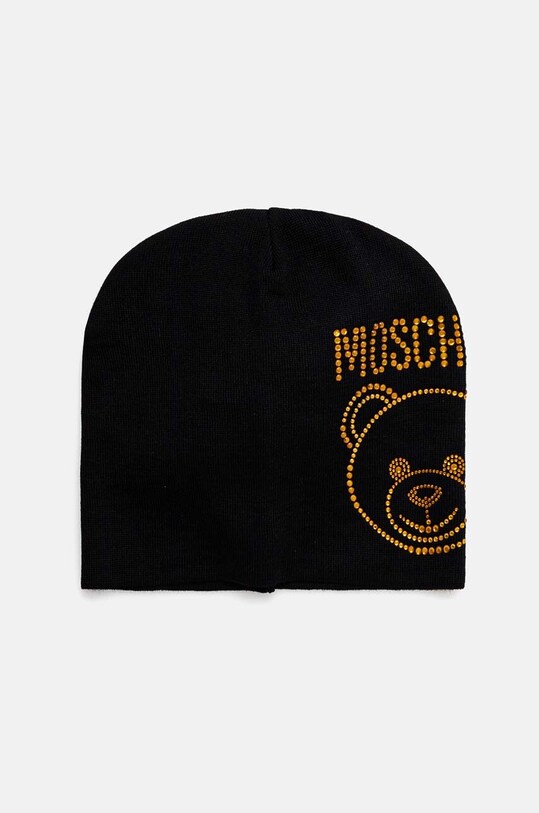 Вовняна шапка Moschino вовна чорний M3159.65331
