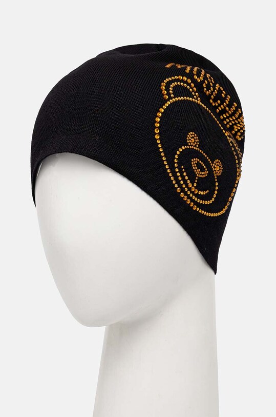 Вовняна шапка Moschino M3159.65331 чорний AW24