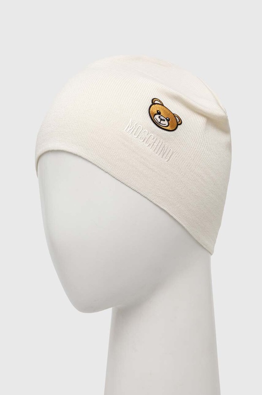 Moschino caciula de lana M3140.65161 bej AW24