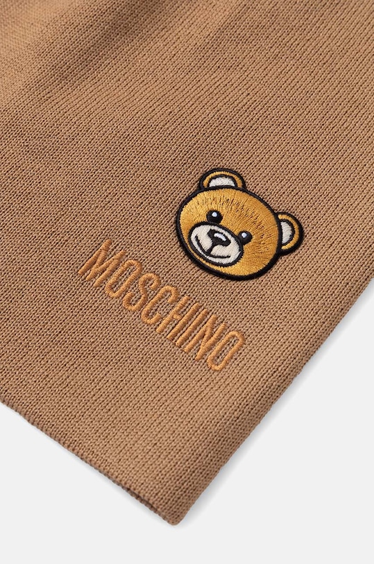 Moschino czapka wełniana M3140.65161 beżowy AW24