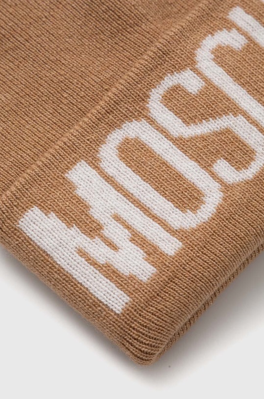 Akcesoria Moschino czapka z domieszką wełny M5672.60102 beżowy