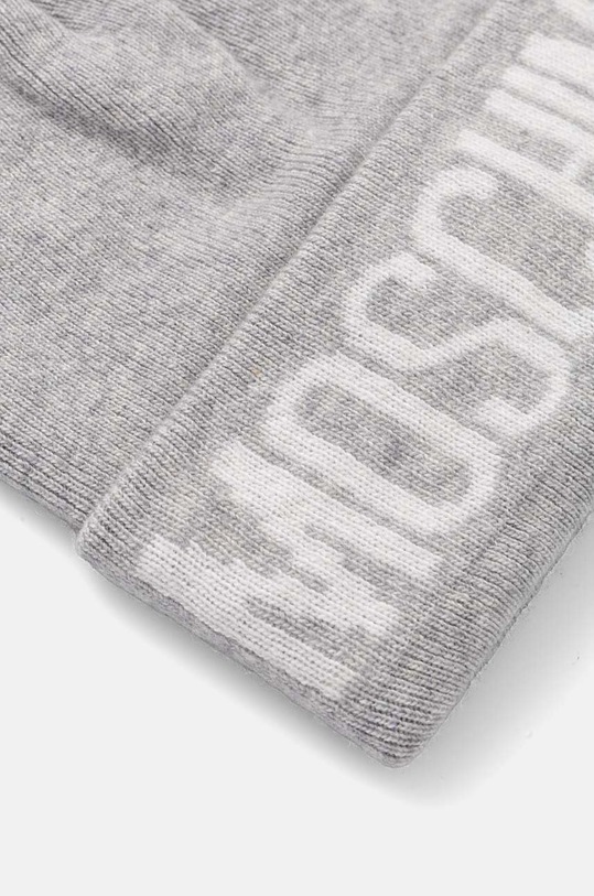 Moschino czapka z domieszką wełny M5672.60102 szary AW24