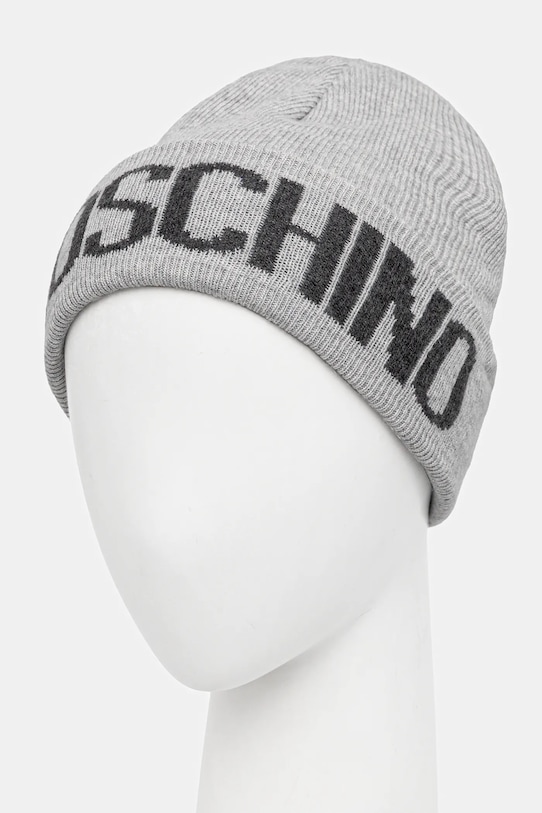 Moschino căciulă din amestec de lână M5672.60102 gri AW25