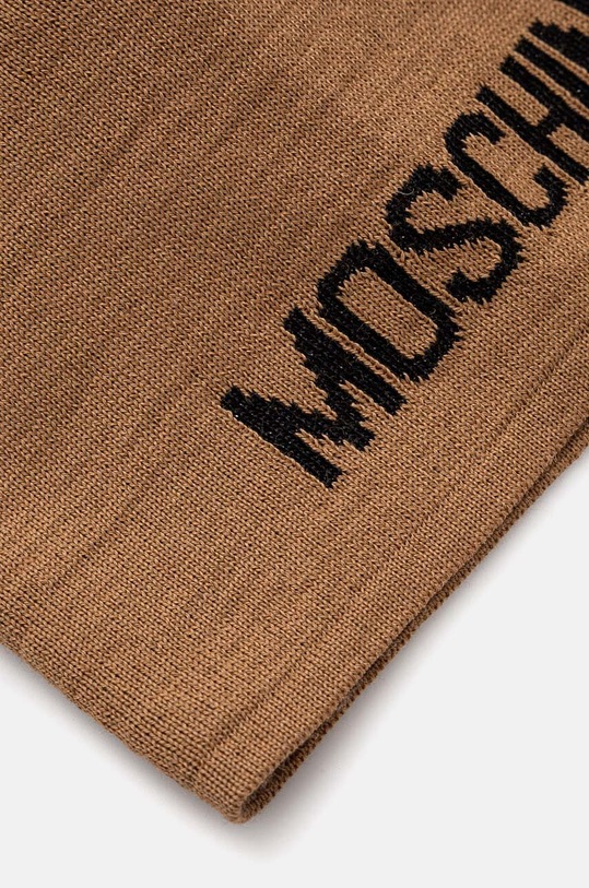 Akcesoria Moschino czapka z domieszką wełny M3132.65294 brązowy