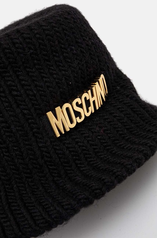 Akcesoria Moschino kapelusz z domieszką wełny M3146.65417 czarny