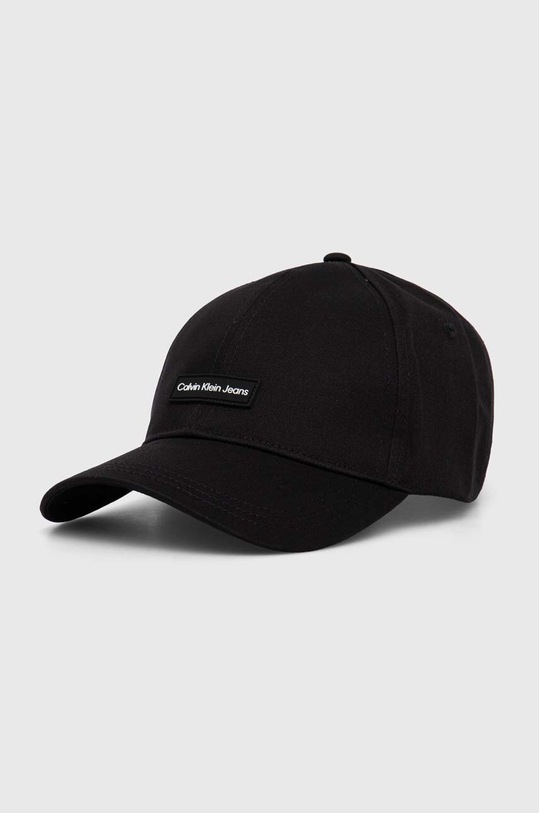 Bavlněná baseballová čepice Calvin Klein Jeans bavlna černá K50K512141