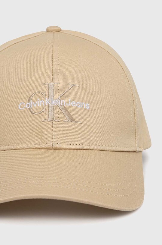 Хлопковая кепка Calvin Klein Jeans K50K512180 бежевый AW24