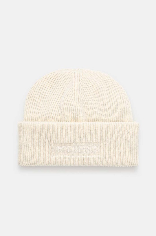 Iceberg czapka wełniana wełna beżowy 3043.7079