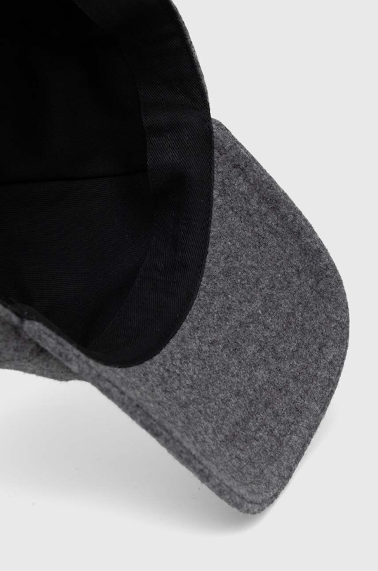 Iceberg czapka z daszkiem wełniana szary 7103.6948