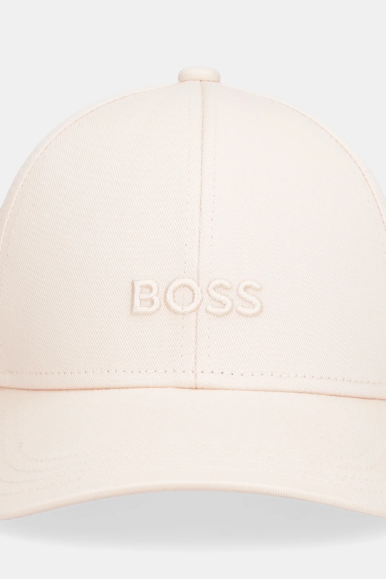 BOSS czapka z daszkiem bawełniana 50519889 beżowy AA00
