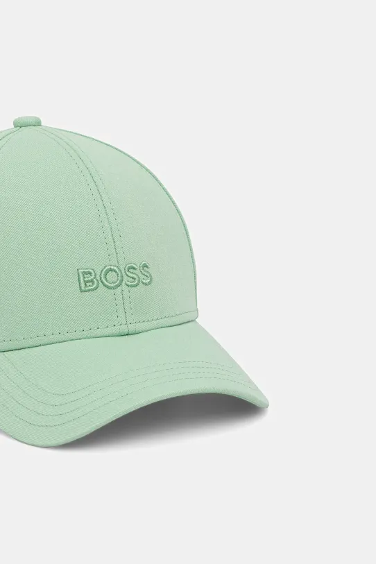 Bavlněná baseballová čepice BOSS 50519889 zelená SS25