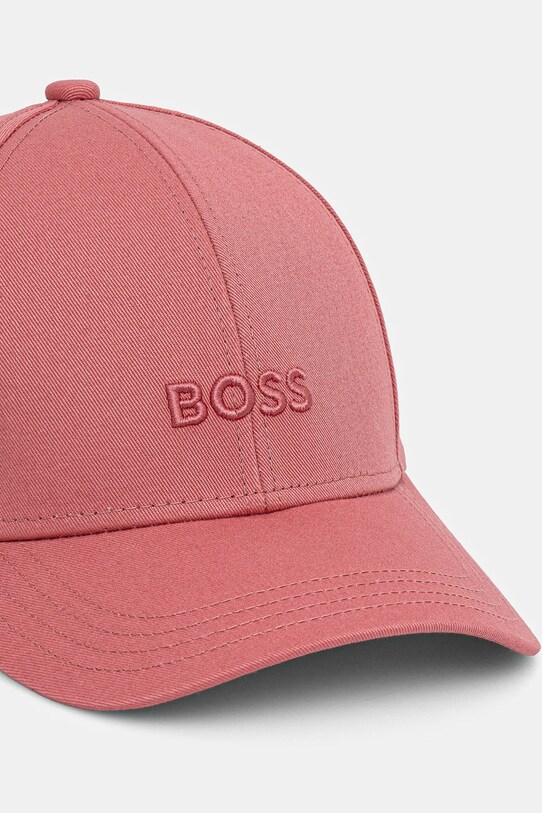 Хлопковая кепка BOSS 50519889 розовый SS25