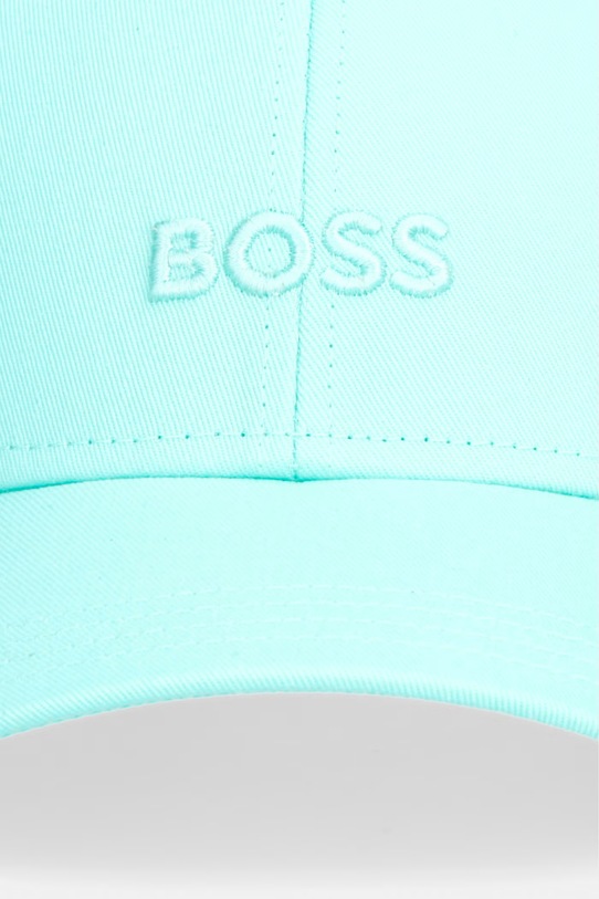 BOSS czapka z daszkiem damska bawełniana Ari 50519889 turkusowy AA00