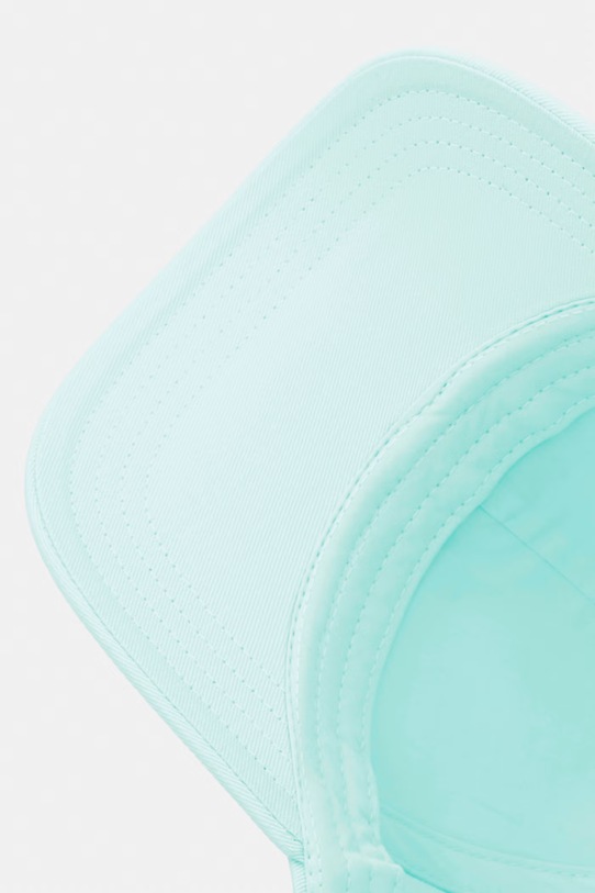 BOSS czapka z daszkiem damska bawełniana Ari turkusowy 50519889