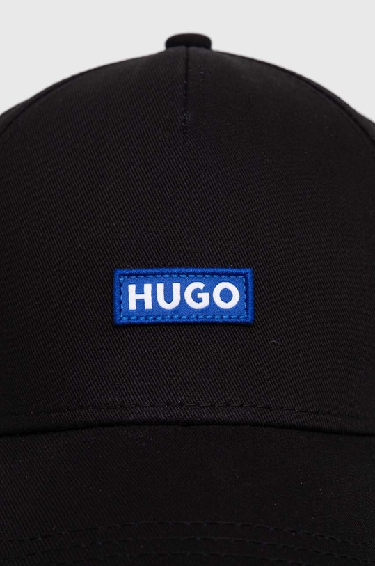 HUGO Blue czapka z daszkiem bawełniana Alyce 50522023 czarny SS25