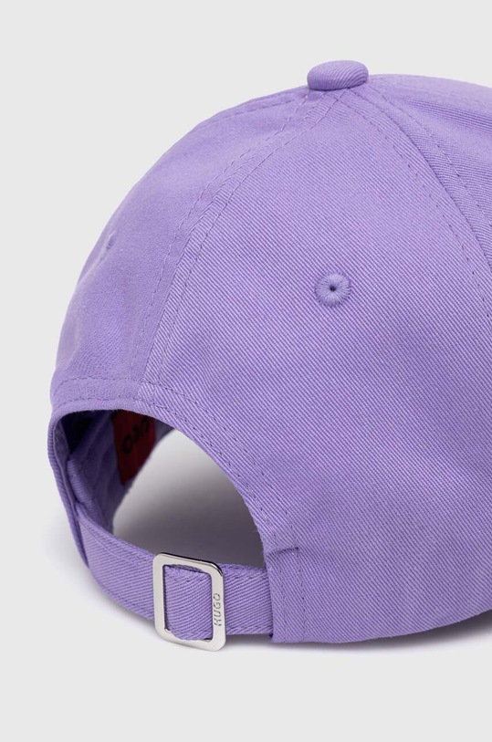 Αξεσουάρ Βαμβακερό καπέλο του μπέιζμπολ HUGO 50519240 μωβ