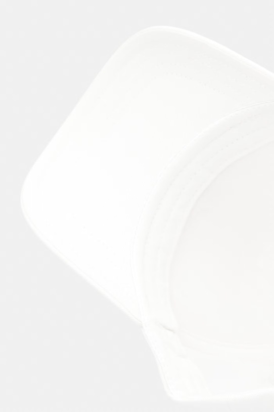 HUGO czapka z daszkiem bawełniana Cara biały 50519255