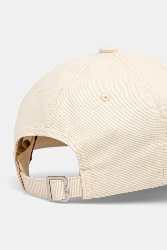 Akcesoria HUGO czapka z daszkiem bawełniana Cara 50519255 beżowy