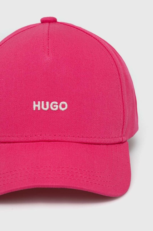 Хлопковая кепка HUGO 50519255 розовый SS25