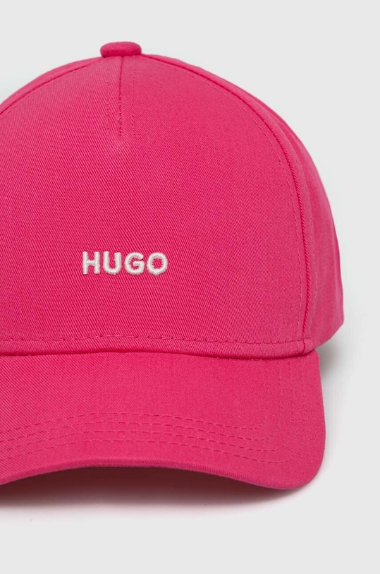 Βαμβακερό καπέλο του μπέιζμπολ HUGO 50519255 ροζ SS25