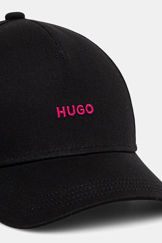 Бавовняна бейсболка HUGO 50519255 чорний SS25