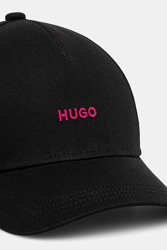Bavlněná baseballová čepice HUGO 50519255 černá SS25