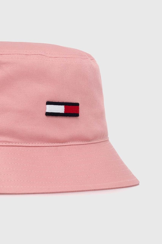 Tommy Jeans palarie din bumbac AW0AW16381 roz AW24