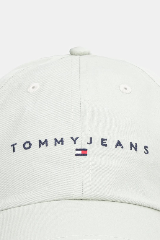 Bavlněná baseballová čepice Tommy Jeans AW0AW16868 zelená AW25
