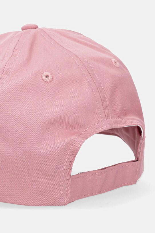 Akcesoria Tommy Jeans czapka z daszkiem bawełniana AW0AW16868 różowy